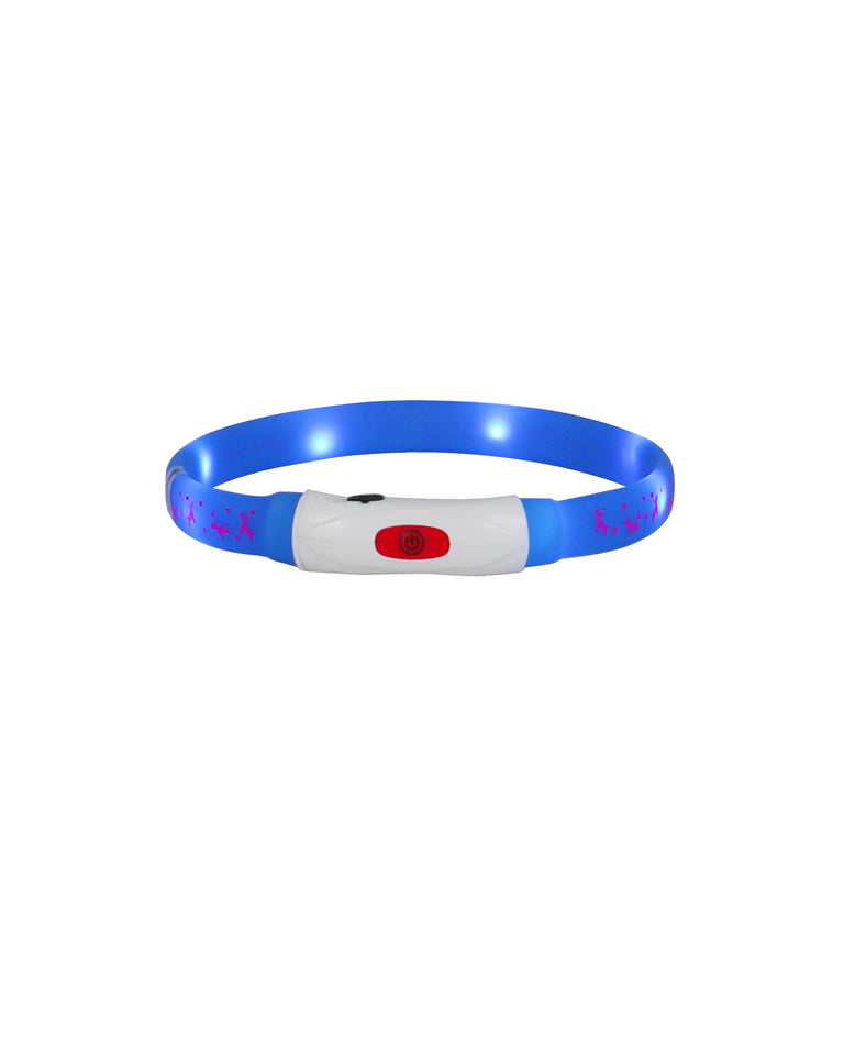 LED Dog Collar, USB Rechargeable ,for Night Safety