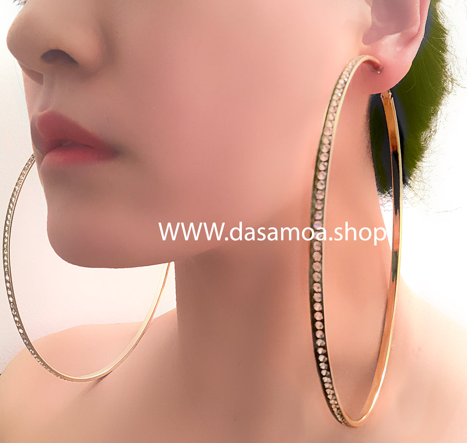 Extra Large Gold Hoops 4 Inch Hoop Earrings Giant Hoop Earrings Big Fashion  Earrings Jumbo Earrings Lightweight Hoops Modern Lightweight - Etsy