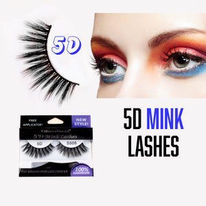 RetroTress 5D Mink Eyelashes Bulk Variety Mixed Dramatic Long Soft Fluffy Wispy Bold Big False Eyelashes Makeup