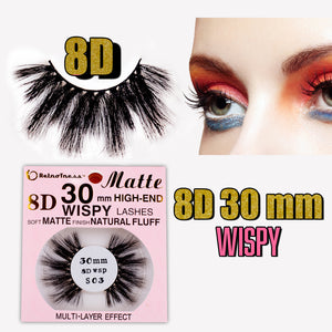 RetroTress 8D 30mm Wispy MATTE High-End Lashes Eyelashes HAND MADE  Bulk Variety Mixed Dramatic Long Soft Fluffy Big False Eyelashes Multi Layer