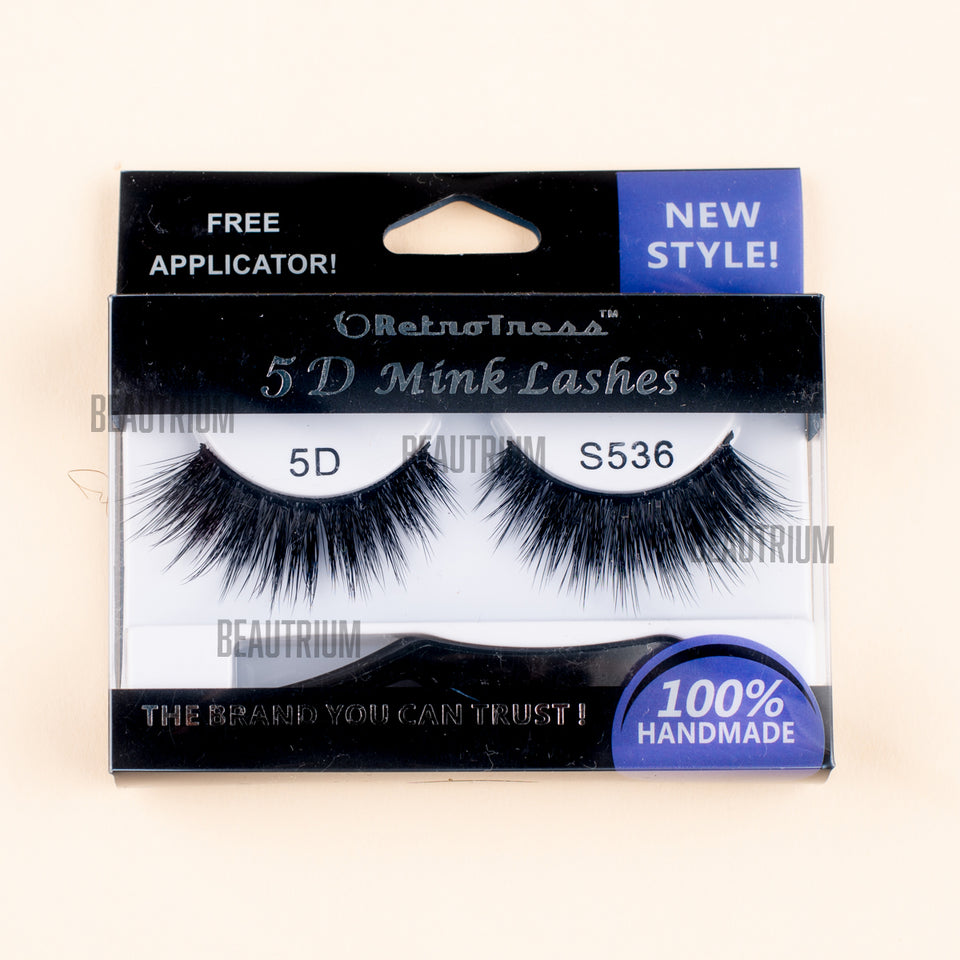 RetroTress 5D Mink Eyelashes Bulk Variety Mixed Dramatic Long Soft Fluffy Wispy Bold Big False Eyelashes Makeup