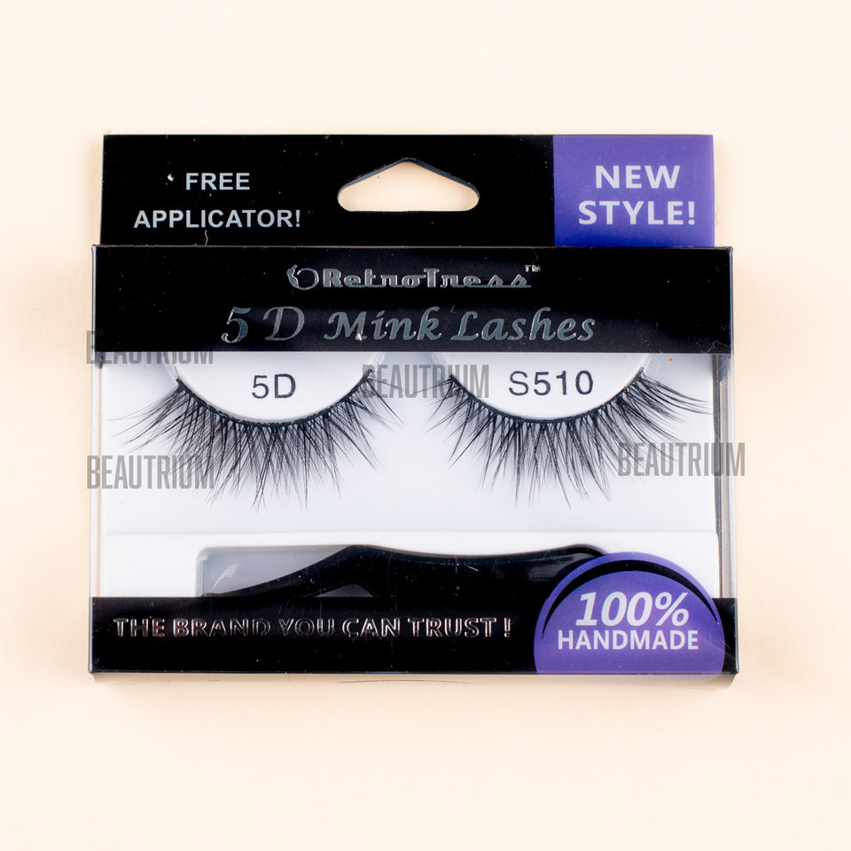 RetroTress 5D Mink Eyelashes Bulk Variety Mixed Dramatic Long Soft Fluffy Wispy Bold Big False Eyelashes Makeup