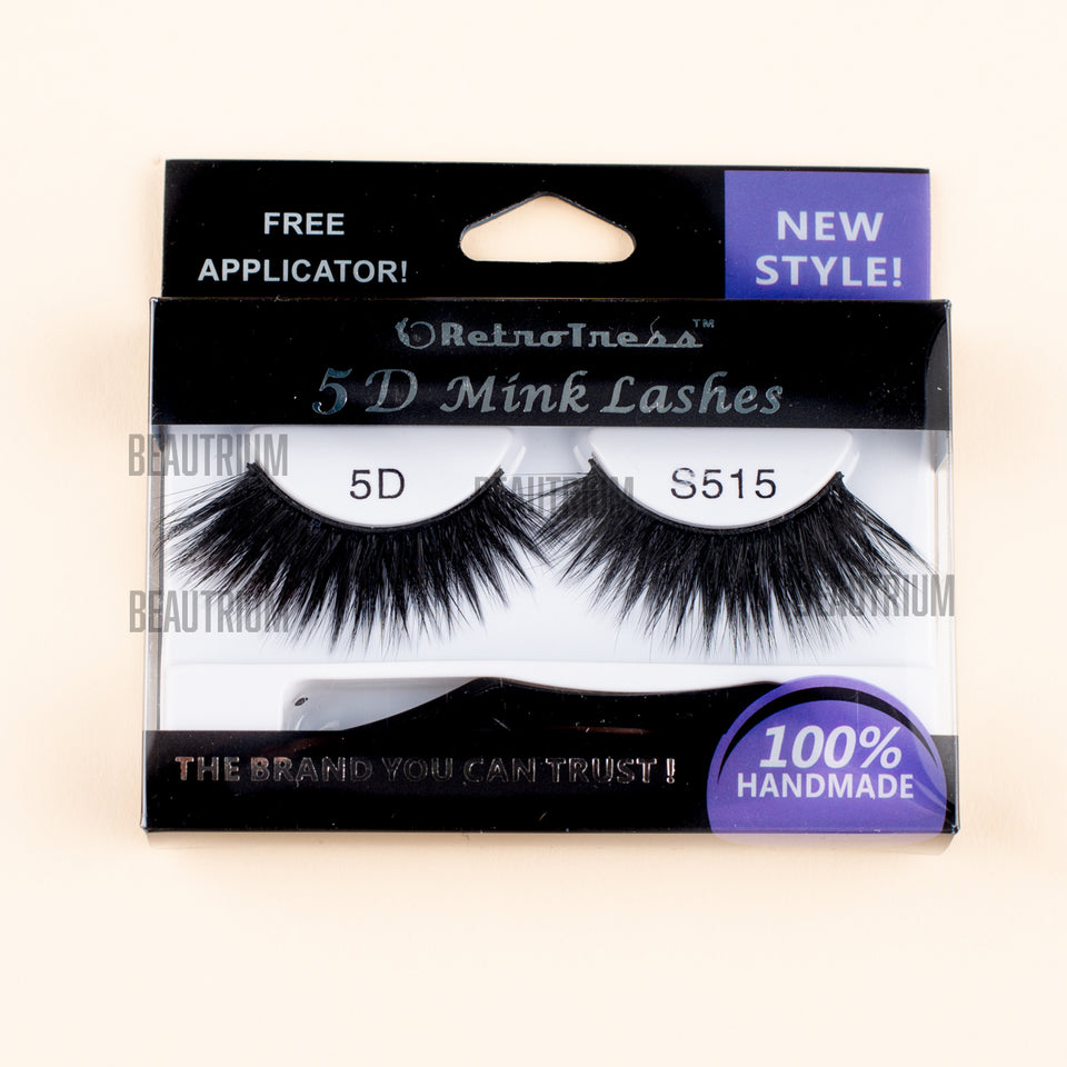 RetroTress 5D Mink Eyelashes Bulk Variety Mixed Dramatic Long Soft Fluffy Wispy Bold Big False Eyelashes Makeup