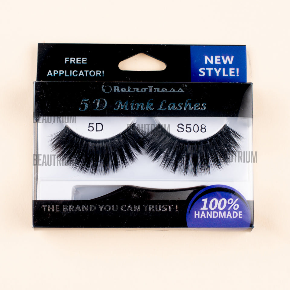 RetroTress 5D Mink Eyelashes Bulk Variety Mixed Dramatic Long Soft Fluffy Wispy Bold Big False Eyelashes Makeup