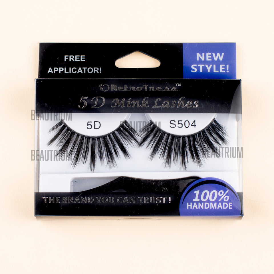 RetroTress 5D Mink Eyelashes Bulk Variety Mixed Dramatic Long Soft Fluffy Wispy Bold Big False Eyelashes Makeup
