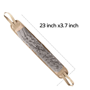 Double-Sided ruffled Cloth Back Loofah Scrubber