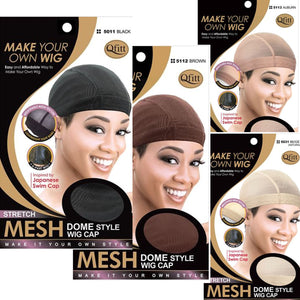 12PACK -M&M Headgear Qfitt Dome Style Wig Mesh Cap Make your own Wig